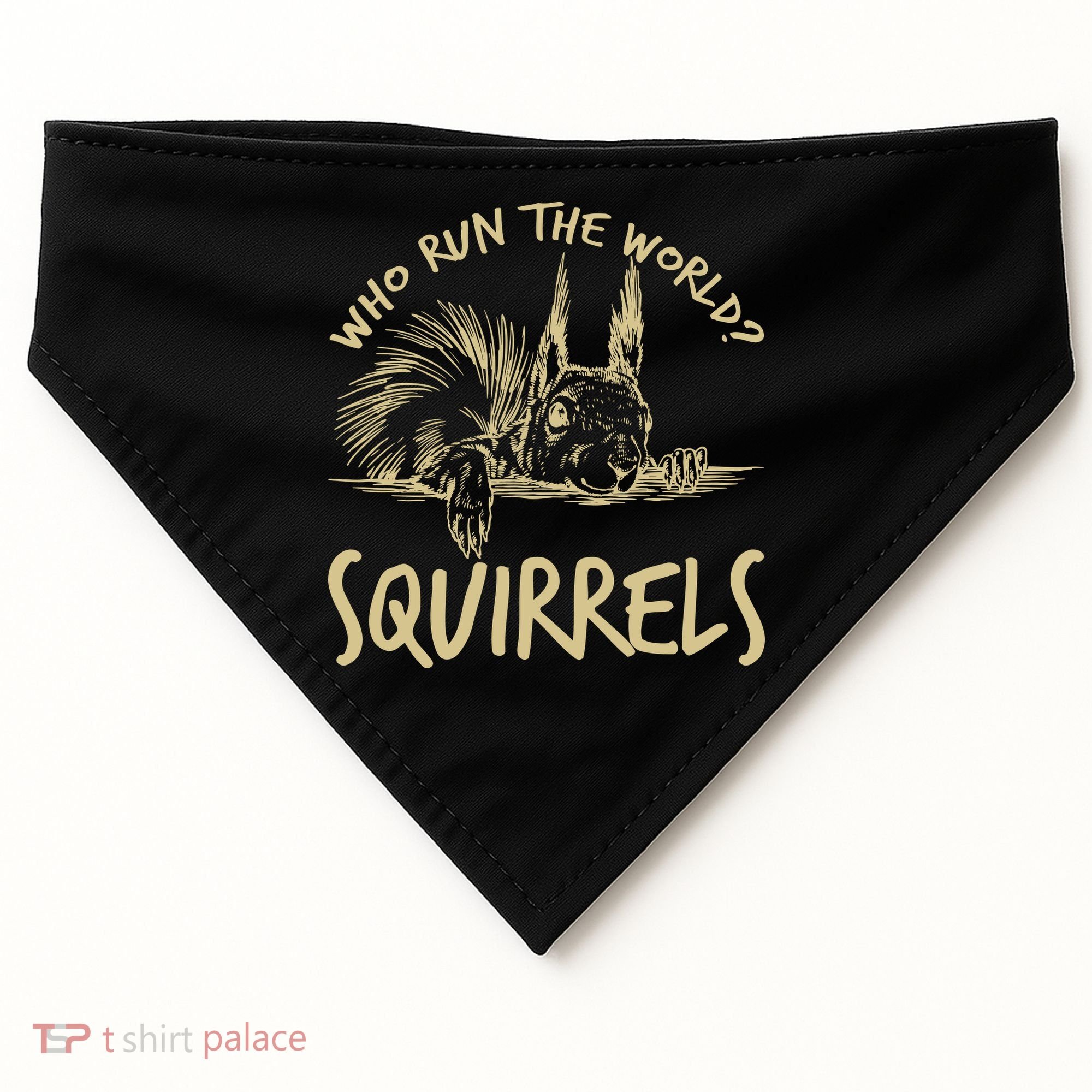  Who Run The World Squirrels USA-Made Doggie Bandana