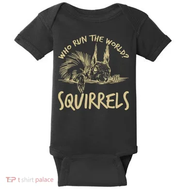  Who Run The World Squirrels Baby Bodysuit