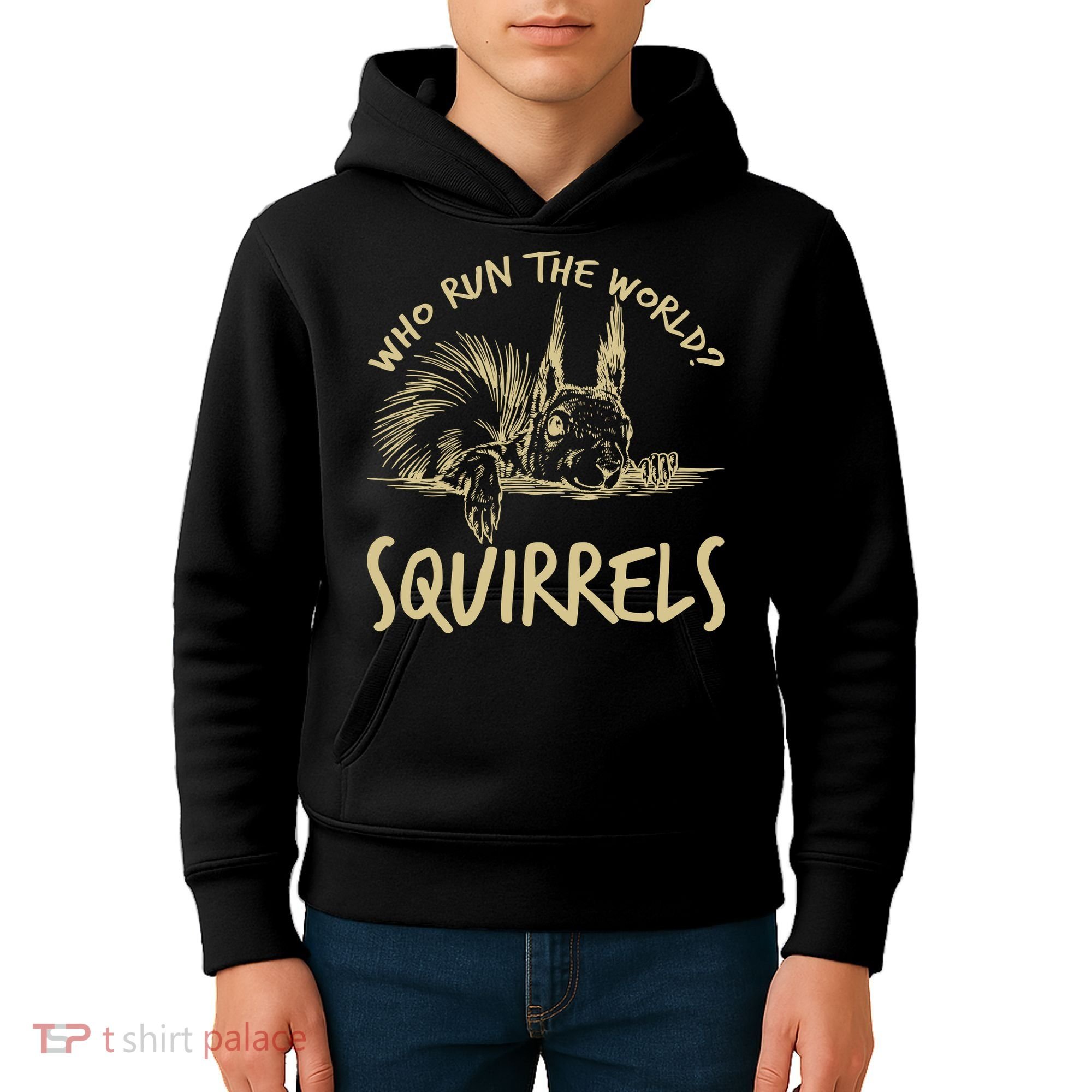  Who Run The World Squirrels Kids Hoodie