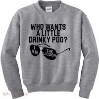 Who Wants A Little Drinky Poo  Kids Sweatshirt thumb 0