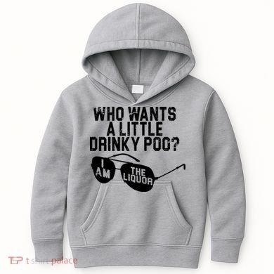 Who Wants A Little Drinky Poo  Kids Hoodie