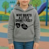Who Wants A Little Drinky Poo  Kids Hoodie thumb 3