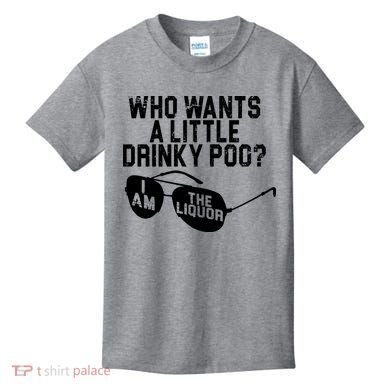 Who Wants A Little Drinky Poo  Kids T-Shirt