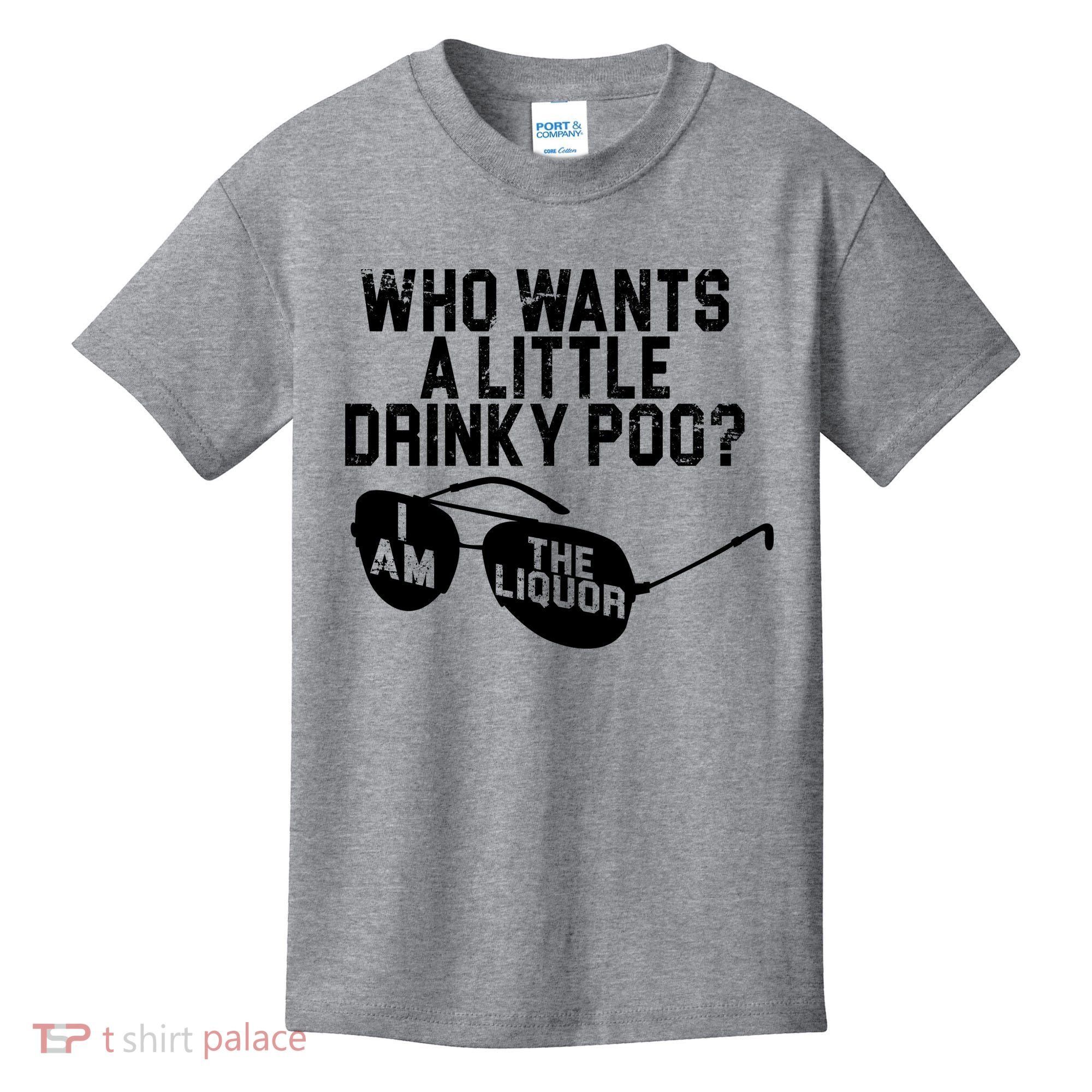 Who Wants A Little Drinky Poo  Kids T-Shirt
