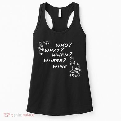 Who What When Where Wine Women's Tank Top