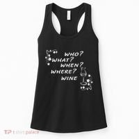Who What When Where Wine Women's Tank Top thumb 0