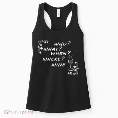 Who What When Where Wine Women's Tank Top