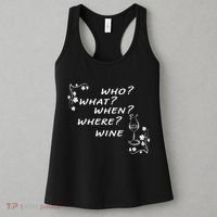 Who What When Where Wine Women's Tank Top thumb 3