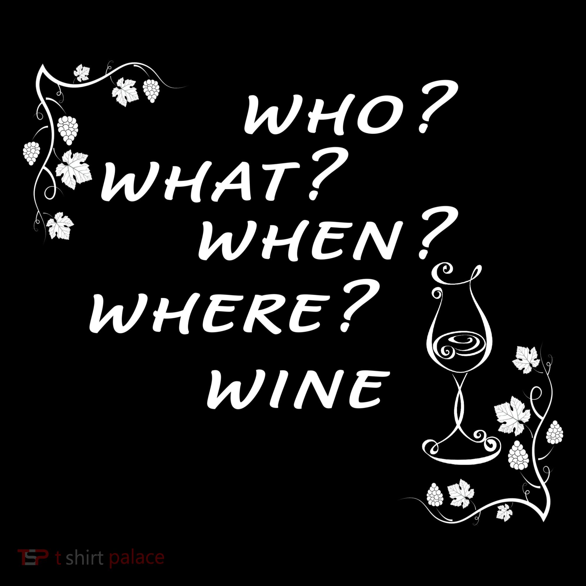 Who What When Where Wine Women's Tank Top