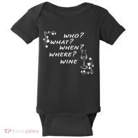 Who What When Where Wine Baby Bodysuit thumb 0