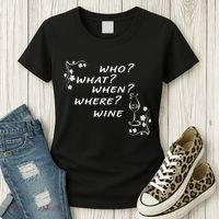 Who What When Where Wine Women's T-Shirt thumb 3