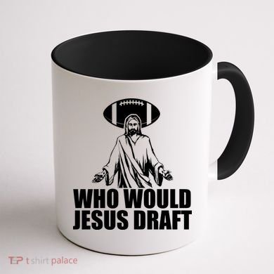 Who Would Jesus Draft Coffee Mug back