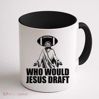 Who Would Jesus Draft Coffee Mug thumb 1
