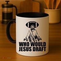 Who Would Jesus Draft Coffee Mug thumb 4