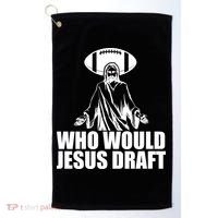 Who Would Jesus Draft Golf Towel thumb 0