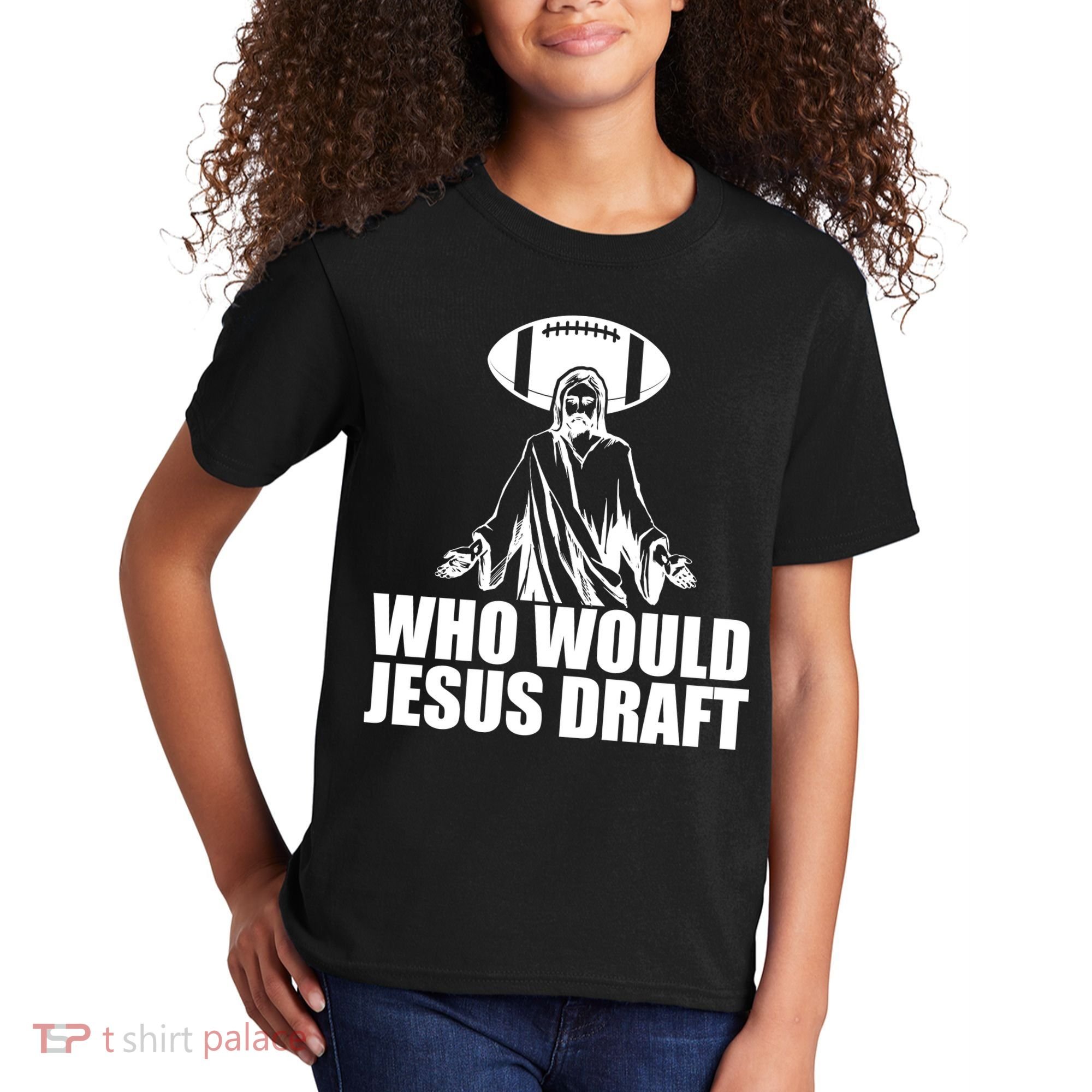 Who Would Jesus Draft Kids T-Shirt