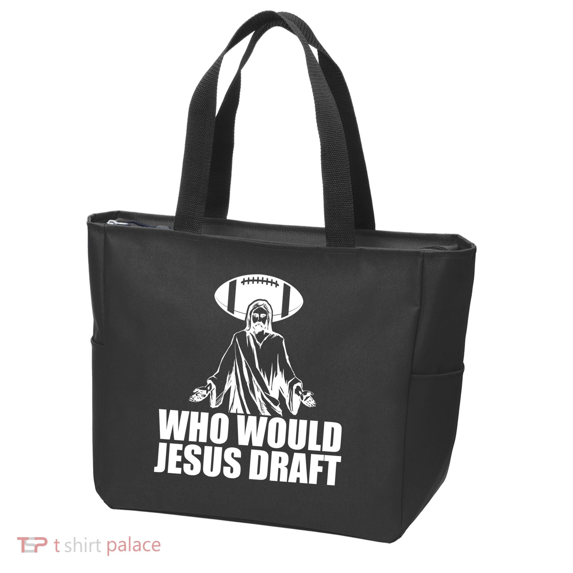 Who Would Jesus Draft Tote Bag