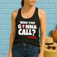 Who You Gonna Call? Jesus Busters Women's Tank Top thumb 2