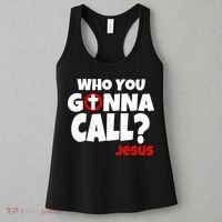 Who You Gonna Call? Jesus Busters Women's Tank Top thumb 3