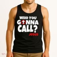 Who You Gonna Call? Jesus Busters Tank Top thumb 3