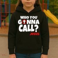 Who You Gonna Call? Jesus Busters Kids Hoodie thumb 3