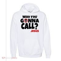 Who You Gonna Call? Jesus Busters Comfort Colors Garment-Dyed Hooded Sweatshirt thumb 0