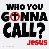 Who You Gonna Call? Jesus Busters Comfort Colors Garment-Dyed Hooded Sweatshirt thumb 2