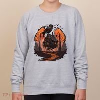 Walking House On Chicken Legs Slavic Folklore Baba Yaga Women's Sweatshirt thumb 0