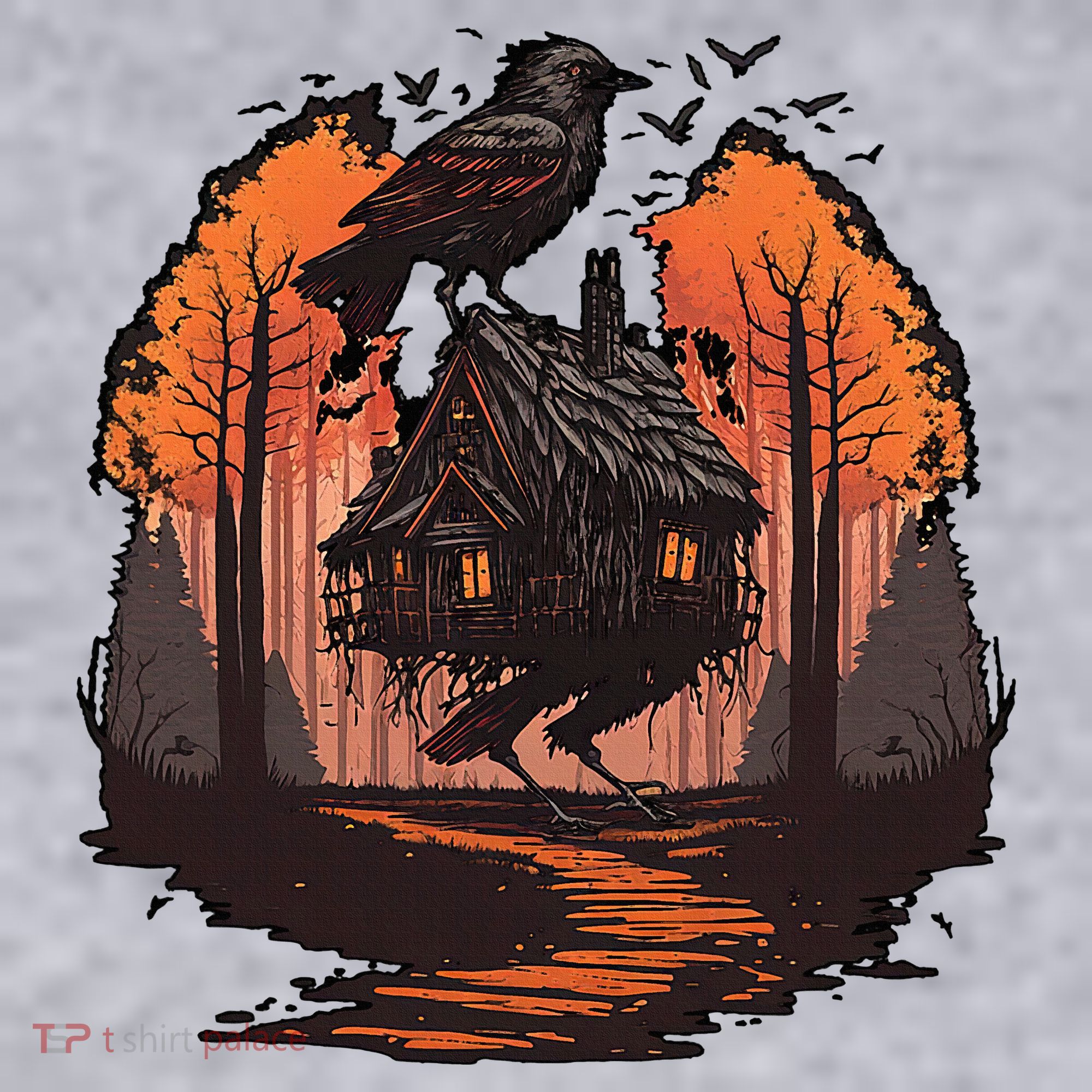 Walking House On Chicken Legs Slavic Folklore Baba Yaga Women's Sweatshirt
