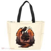 Walking House On Chicken Legs Slavic Folklore Baba Yaga Tote Bag thumb 0