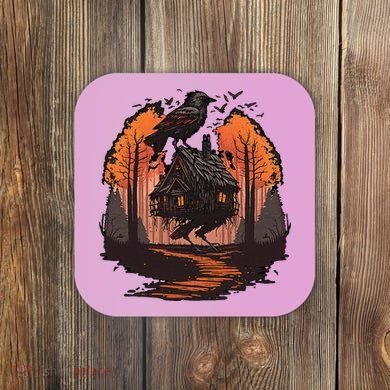 Walking House On Chicken Legs Slavic Folklore Baba Yaga Coaster