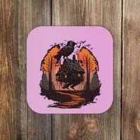 Walking House On Chicken Legs Slavic Folklore Baba Yaga Coaster thumb 0