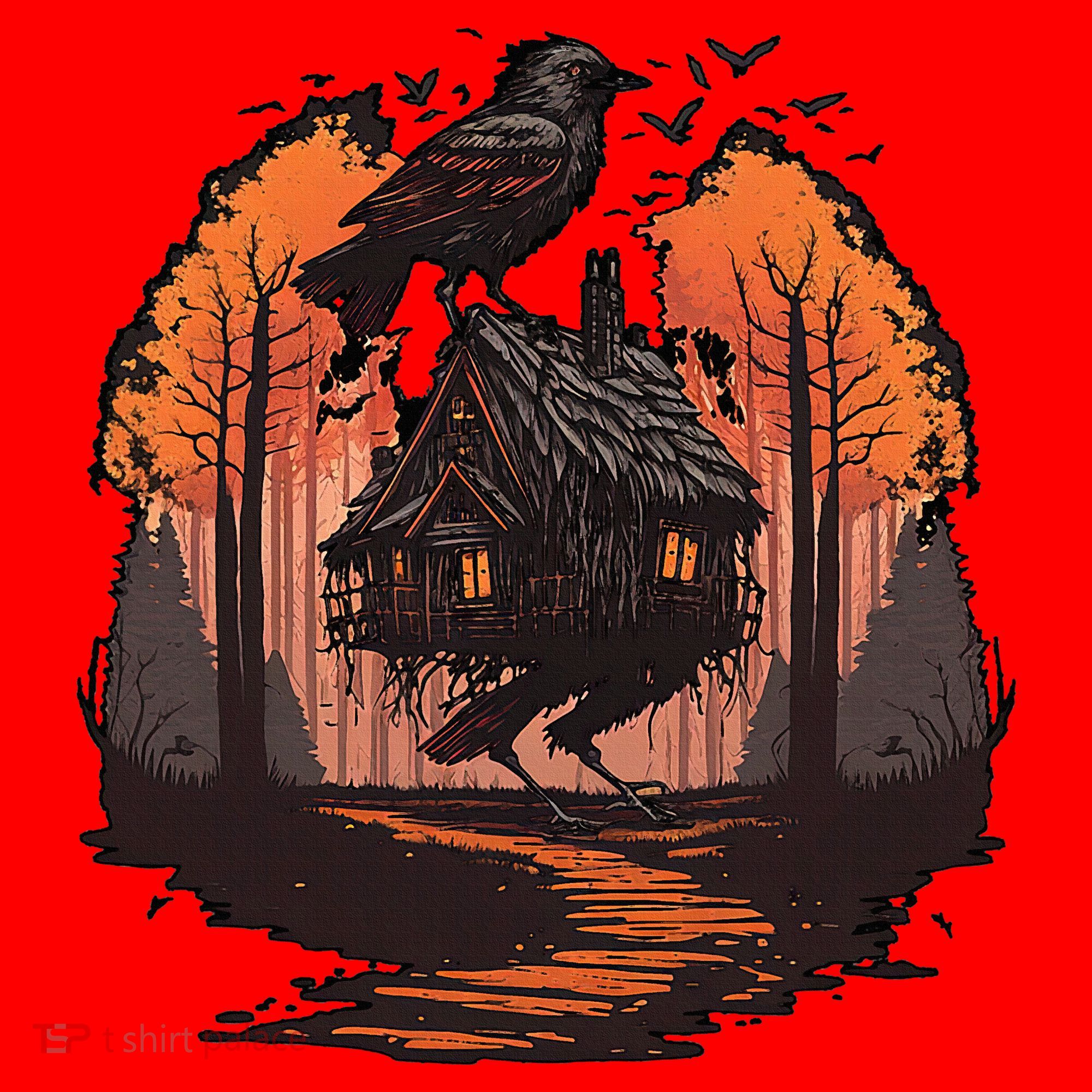 Walking House On Chicken Legs Slavic Folklore Baba Yaga Santa Hat
