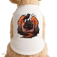 Walking House On Chicken Legs Slavic Folklore Baba Yaga Doggie Tank thumb 0