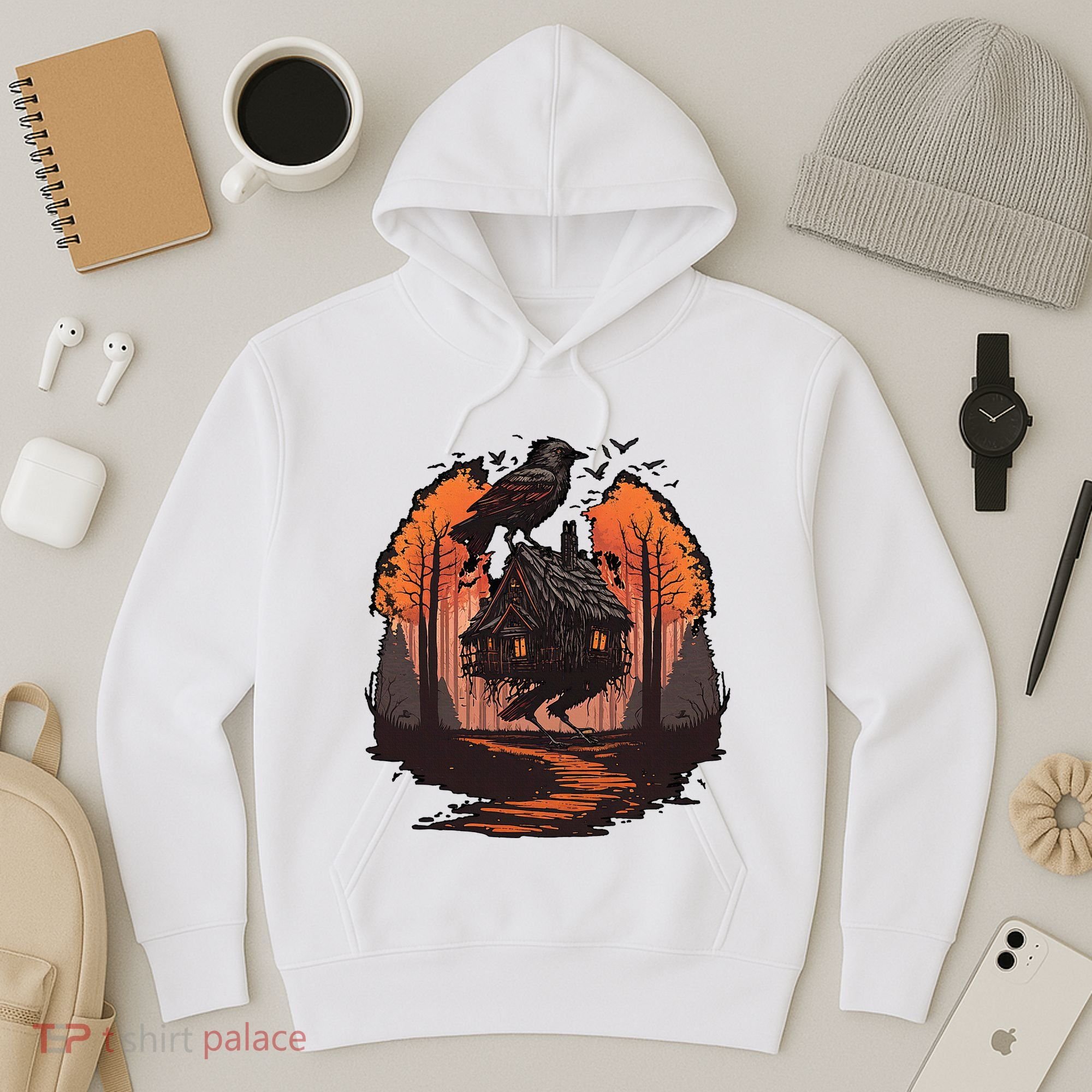 Walking House On Chicken Legs Slavic Folklore Baba Yaga Hoodie