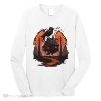 Walking House On Chicken Legs Slavic Folklore Baba Yaga Long Sleeve Shirt thumb 0