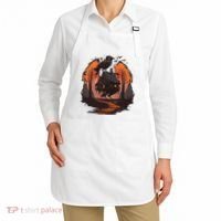 Walking House On Chicken Legs Slavic Folklore Baba Yaga Apron thumb 2