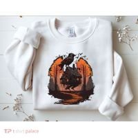 Walking House On Chicken Legs Slavic Folklore Baba Yaga Sweatshirt thumb 2