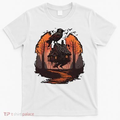 Walking House On Chicken Legs Slavic Folklore Baba Yaga T-Shirt