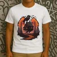 Walking House On Chicken Legs Slavic Folklore Baba Yaga T-Shirt thumb 3