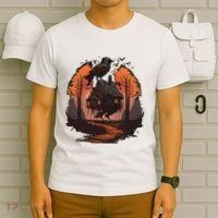 Walking House On Chicken Legs Slavic Folklore Baba Yaga T-Shirt thumb 6