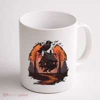 Walking House On Chicken Legs Slavic Folklore Baba Yaga Coffee Mug thumb 1