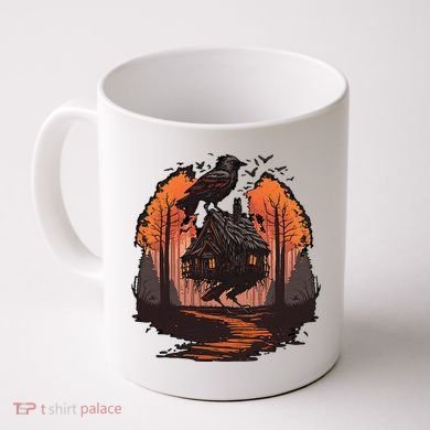 Walking House On Chicken Legs Slavic Folklore Baba Yaga Coffee Mug