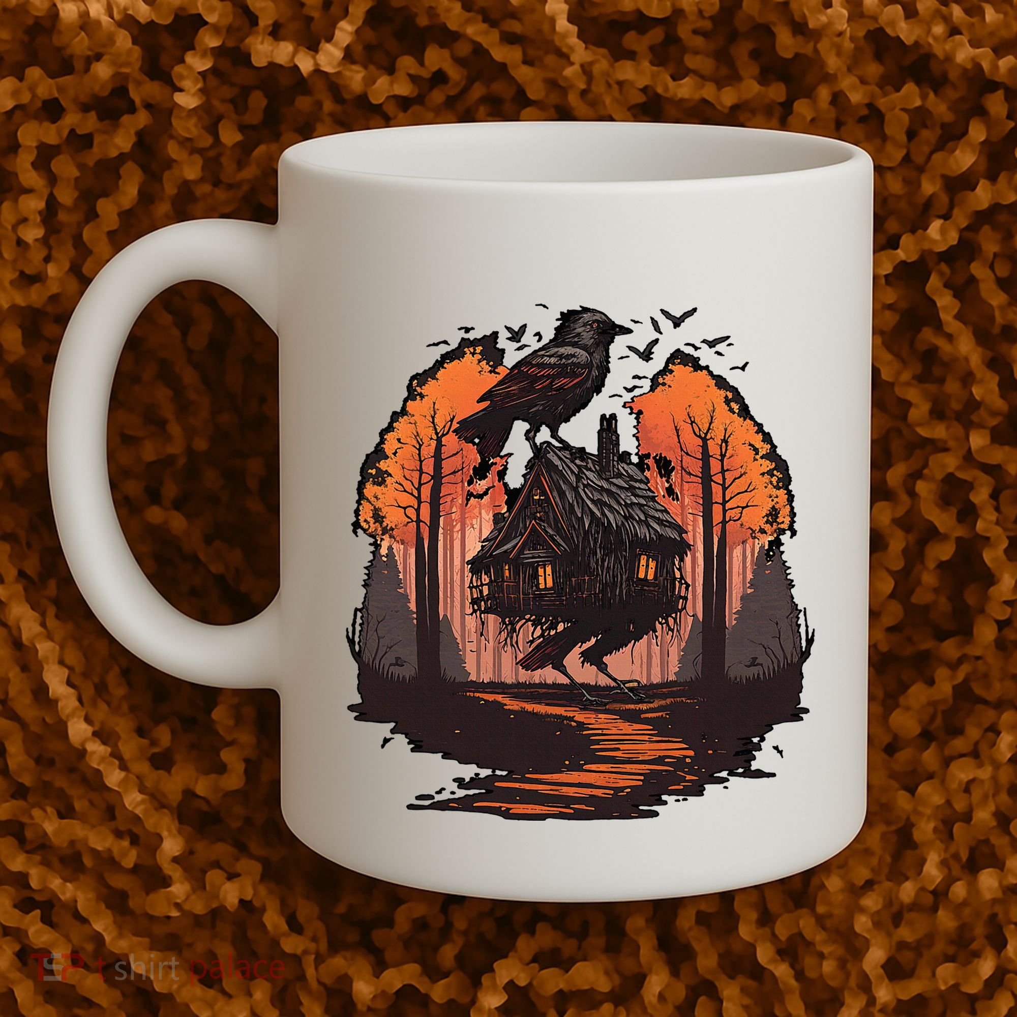 Walking House On Chicken Legs Slavic Folklore Baba Yaga Coffee Mug
