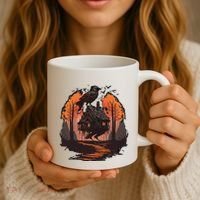 Walking House On Chicken Legs Slavic Folklore Baba Yaga Coffee Mug thumb 3