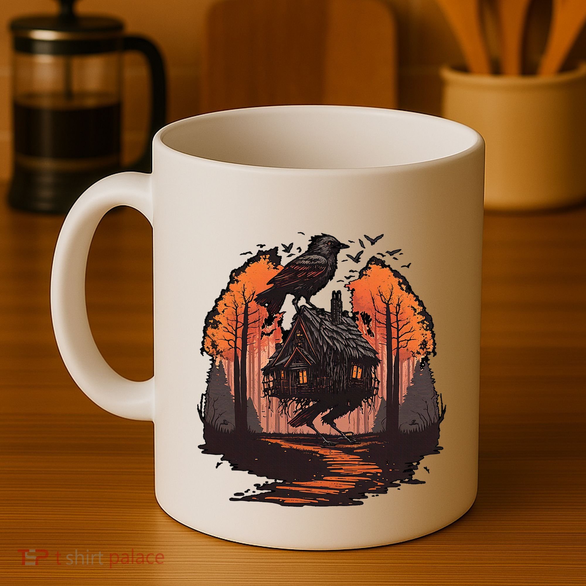 Walking House On Chicken Legs Slavic Folklore Baba Yaga Coffee Mug