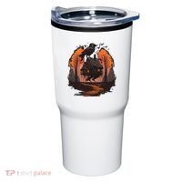 Walking House On Chicken Legs Slavic Folklore Baba Yaga Tumbler thumb 0