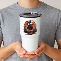 Walking House On Chicken Legs Slavic Folklore Baba Yaga Tumbler thumb 2