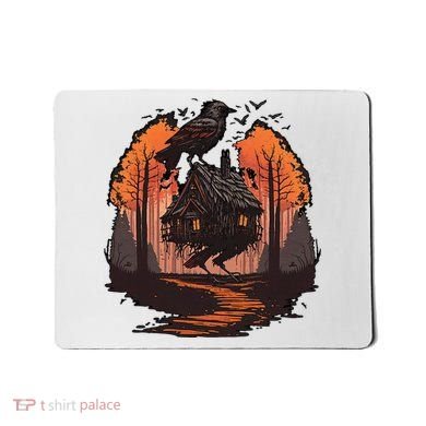 Walking House On Chicken Legs Slavic Folklore Baba Yaga Mousepad