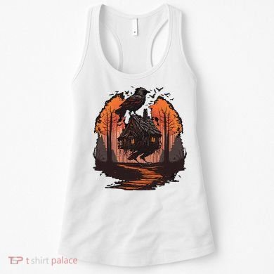Walking House On Chicken Legs Slavic Folklore Baba Yaga Women's Tank Top